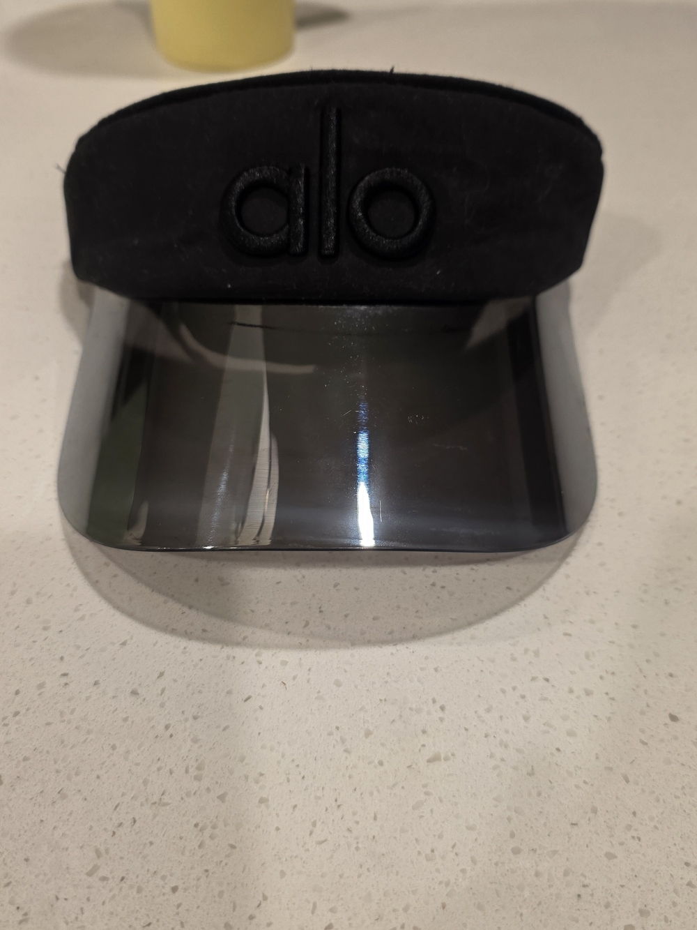 ALO Yoga Black Mirrored Visor with Reflective Shield